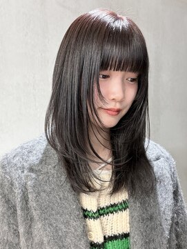 スレイ(SLAY) purple color×layer cut