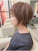 イメチェンウルフショートレイヤーカット30代40代50代田嶋E
