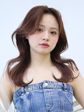 アース 三木店(HAIR & MAKE EARTH) 冬の小顔レイヤー◎韓国風くびれミディ×チョコレートカラー