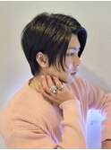 センターパート/メンズカット