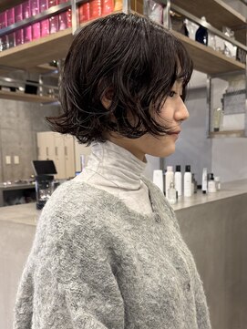 イミ(imi) ボブパーマ/ボブ/ニュアンスパーマ/ドライパーマ/ダークブラウン