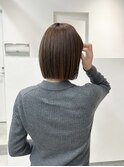 スタイルよく見える、アゴ下ボブ