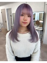 ソメルン 秋葉原 秋葉原ラベンダーアッシュのミディアムヘア