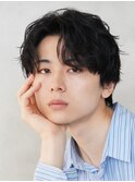銀座シャドウパーマニュアンスパーマツーブロックメンズパーマ