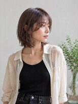 きいろのゾウ&nbsp;アンニュイ外ハネボブ/シースルーバング/抜け感