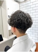 凛としたメンズライク＊強めカールのレディースパーマ