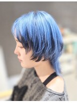 アロッタ 池袋(alotta)&nbsp;《モード＆エッジィ》クリアブルー×ブラックエンドのネオウルフ
