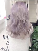 【LA King】purple gray~外国人風white~