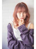 20代30代40代50代◎ピンク外ハネエアリーミディ