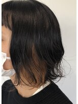 アットグレイス(@grace) オン眉インナーカラー×パーマアースカラー金沢◎20代30代40代