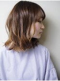 大人可愛い20代30代40代くびれヘアメルティカラー