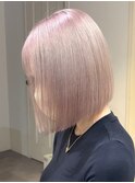 2409栗色ミルクチョコレート艶感ブロンドヘアタンバルモリボブ