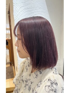 アマレット(Amaretto) 【ラベンダーアッシュ×ミニボブ】