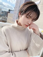 ヘアーズベリー くずは店(hairs BERRY) BERRYシアーカラ-フレアバング韓国風小顔ヘアオン眉ショート艶髪