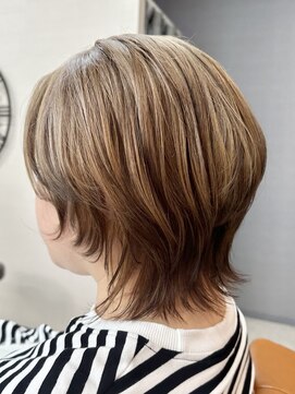 ウルフカット_デザインカラー_エンドカラー