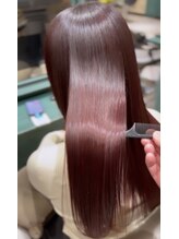 ナナシ(nanac) 髪質改善ストレート+カシスピンクカラー