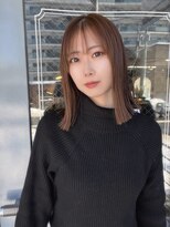 エレマルヤマ(ele maruyama)&nbsp;ぱつっと切りっぱなし×ツヤストレート_HORI