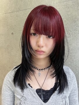 キャロルガーデンズ ボコカ 表参道(Carroll Gardens bococa) レイヤー ワインレッド ルーツカラー 【azu】