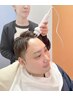メンズカット＋頭皮改善リセットリー＆プローブ スパ (眉毛カット付き)