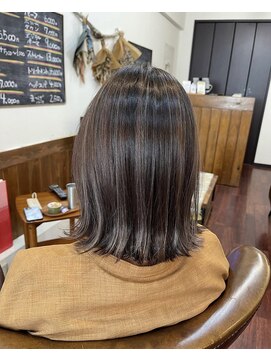 スズノオト(SUZU NO OTO) 【スズノオト】プツッと外ハネボブ×ナチュラルハイライト