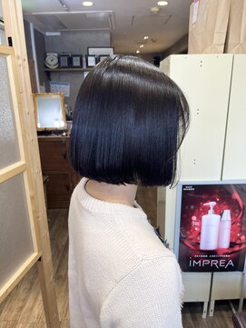 リラクオーレ 三宮 元町(LIRA CUORE) 丸っとボブ×酸性縮毛矯正