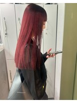 リラス 博多(rilas)&nbsp;ブリーチなしカラー　切りっぱなし　ミニボブ　イメチェン