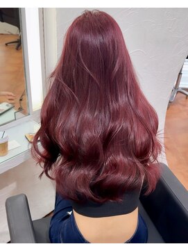 ジュイル シブヤ(JEWIL SHIBUYA) JEWIIL渋谷 ブリーチなしボルドー