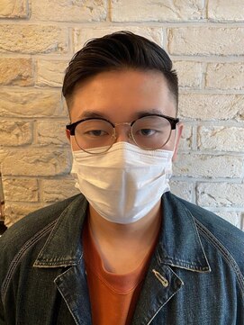 グラッドバーバードットエビス 恵比寿(GLAD BARBER. EBISU) サーフカール/スパイキーショート/ブルーブラック[恵比寿]