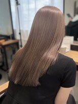 ミュラ(mulah)&nbsp;ブリーチなし透明感カラーベージュブラウン＊艶髪ストレートヘア