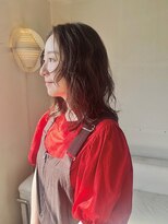 タヴィ(Tavi)&nbsp;くるくるパーマミディアムヘア/ニュアンスパーマ/透明感カラー