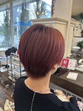 美髪ケア＊髪質改善＊ピンクブラウン＊