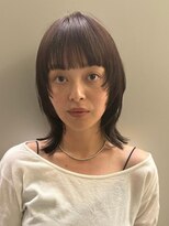 クィーンズガーデンバイケーツーギンザ(QUEEN’S GARDEN by K two GINZA)&nbsp;シャギーレイヤー/ウルフミディアム/ダークブラウン