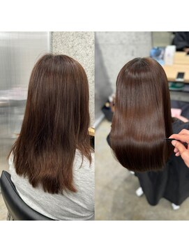 #髪質改善#縮毛矯正#美髪矯正#レイヤーカット#白髪ぼかし
