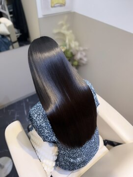 髪質改善/縮毛矯正/暗めカラー/ブルーブラック