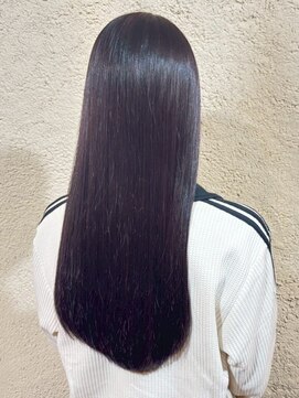 プリモ ココ 鍋島店(Primo coco.) 髪質改善トリートメント 縮毛矯正 ラベンダーアッシュ 美髪 30代