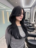 ボタン ハカタ(VOTAN hakata) 【柿本真優】レイヤーカット/ブルーブラック/前髪なし