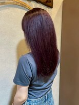 ヘアプレイスソル (HAIR PLACE SoL)&nbsp;髪質改善/ナチュラルストレート/艶髪/レッドパープル