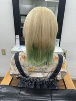 カノン(kanon) 【kanon松戸】香野優子 ブロンド×黄緑
