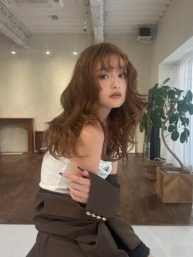 エヌ 大阪梅田茶屋町(enu) 韓国風レイヤー×巻き髪