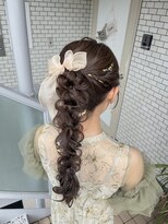 フェリーチェ 六本木店(Felice)&nbsp;編みおろし ポニーテール 編みポニー イベントヘア 参列