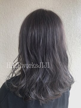 ヘアーワークス ジジ(HAIR works JIJI) 透明感ブルーグレージュ