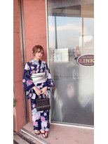 リンクス(LINKS) 浴衣着付けヘアアレンジ