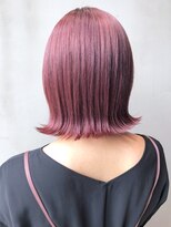 アルバム 銀座(ALBUM GINZA) ピンクボブ_オリーブカラーハイライトカラー_ba308112