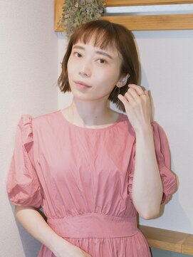 ノイン(noine) 短めレングスながらも可愛らしさを兼ね備えたボブ