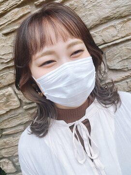 ヘアメイク ポルテ(HAIR MAKE PORTE) イヤリングカラー×ミディアムレイヤー