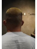 <理容室>個性派 スキンフェード 緑ライン