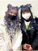 コンサートにリボンは絶対♪『ツインテールお団子ハーフアップ』