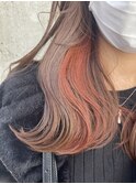 インナーカラー☆オレンジ