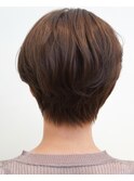 【スタイリングも簡単】ハンサムショート