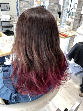 エース 間明店(A) ピンクグラデーション